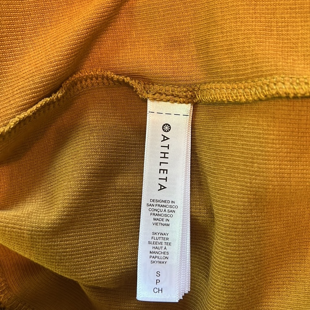 Athleta Skyway Flutter Sleeve Tee Size: S - Picture 7 of 7